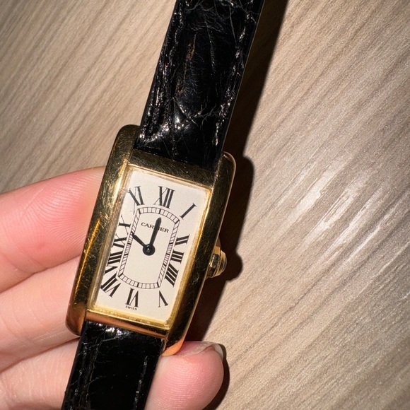 Cartier Gold Tank Americaine 100% genuine small womens watch. Used refurbished - Picture 10 of 12